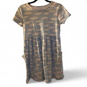 Wonder Nation Sky Blue and White cloud Dress